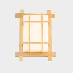 SMC wall lamp Japanese Style Solid Wood Creative Wall Lamp Bedside Lamp Bedroom Living Room Balcony Aisle Porch Wood Wall Lamp Small Ceiling Lamp