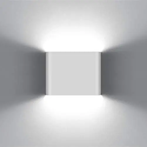 KAWELL Modern Wall Lamp Outdoor Indoor Wall Sconce, 6W Waterproof Up Down Led Wall Lights Wall Mount Lighting Fixture for Porch Corridor Bedroom Bathroom Hallway, White 6000K KAWELL Modern Wall Lamp Outdoor Indoor Wall Sconce, 6W Waterproof Up Down Led Wall Lights Wall Mount Lighting Fixture for Porch Corridor Bedroom Bathroom Hallway, White 6000K