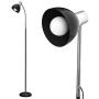 TychoLite LED Floor Lamp, Task Floor Lamp with Adjustable Gooseneck, Standing Swing Arm Floor Lamps with Metal Base for Office, Living Room, Bedroom, Adjustable Height - Black (LED Bulb Included)