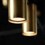 XLQF Modern Black Gold LED Pendant Chandelier, Adjustable Lighting Ceiling Lights, Long Life Hanging Lamps, for Bedroom Living Room Hall Dining Room Nordic Home Decor