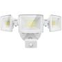 Olafus 50W LED Security Lights Motion Sensor Outdoor, 3 Head Flood Light with Motion Detector, 5000LM, IP65 Waterproof Exterior PIR Floodlights, Outside Motion Lighting for Garage, Yard, 6000K White
