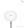 TROND LED Torchiere Floor Lamp, Modern Sky Tall Dimmable Lamp 30W, 5500K Natural Daylight, Max. 5000lm, 71-Inch, 30-Min Timer, Standing Pole Uplight for Living Room Bedroom Office, Silver