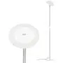 TROND LED Torchiere Floor Lamp, Modern Sky Tall Dimmable Lamp 30W, 5500K Natural Daylight, Max. 5000lm, 71-Inch, 30-Min Timer, Standing Pole Uplight for Living Room Bedroom Office, Silver