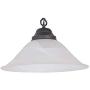 Design House 517664 Millbridge Traditional 1 Indoor Hanging Swag Light with Alabaster Glass Shade for Living Dining Room Bar Area, Oil Rubbed Bronze