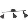 BONLICHT Three-Light Industrial Vintage Multi-Directional Ceiling Mount Fixture Oil Rubbed Bronze Track Lighting Kit Modern Spotlight Wall lamp (GU10 Bulbs Included)