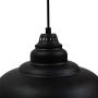 Barn Pendant Lights, FINXIN 1-Light Hanging Light for Kitchen Dining Table Oil-Rubbed Bronze/Black 12'' Ceiling Dome Pendant Lighting E26 Base (Black)