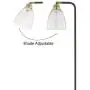Black Floor Lamp, Contemporary Standing Lamp with Hanging Bubble Glass Lamp Shade, Industrial Light for Living Room Bedroom Farmhouse Black Floor Lamp, Contemporary Standing Lamp with Hanging Bubble Glass Lamp Shade, Industrial Light for Living Room Bedroom Farmhouse