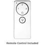 52'' Casa Elite Modern Hugger Low Profile Ceiling Fan with Light LED Dimmable Remote Control Flush Mount Brushed Nickel for Living Room Bedroom - Casa Vieja