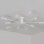 Aero Snail White Modern Style Flush Mount Designers Metal 10-Light Ceiling Lamp Chandelier Lighting Fixure