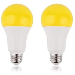 Yellow Led Light Bulb, Dusk to Dawn LED Outdoor Lighting 15W (100 Watt Equivalent) 1500LM E26 Auto On/Off