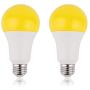 Yellow Led Light Bulb, Dusk to Dawn LED Outdoor Lighting 15W (100 Watt Equivalent) 1500LM E26 Auto On/Off