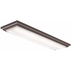 Lithonia Lighting FMFL 30840 VANL BZ LED Vanderlyn Linear Flush Mount, 3100 Lumens, 120 Volts, 32 Watts, Damp Listed, Bronze, 4000K