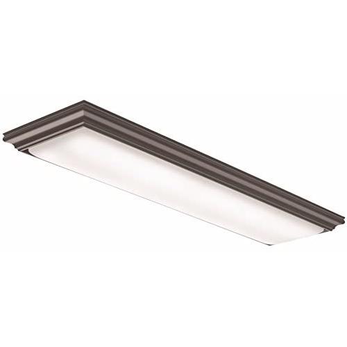 Lithonia Lighting FMFL 30840 VANL BZ LED Vanderlyn Linear Flush Mount, 3100 Lumens, 120 Volts, 32 Watts, Damp Listed, Bronze, 4000K