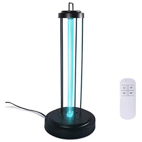 UVC Light Sanitizer 35W 110V, Germ Virus UV Sterilizer Lamp with Timer and Remote Control for Home, Bathroom, Kitchen, Bedroom,School,Office…