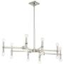 Marya Brushed Nickel Large Chandelier 37 3/4'' Wide Modern 16-Light Fixture for Dining Room House Foyer Kitchen Island Entryway Bedroom Living Room - Possini Euro Design