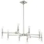 Marya Brushed Nickel Large Chandelier 37 3/4'' Wide Modern 16-Light Fixture for Dining Room House Foyer Kitchen Island Entryway Bedroom Living Room - Possini Euro Design