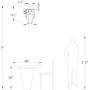 Maxax Flush Mount Crystal Chandeliers with 5 Lights Pendant Light with Crystal Drops,Ceiling Light Fixture for Dining Room, Bedroom, Living Room (Chrome)