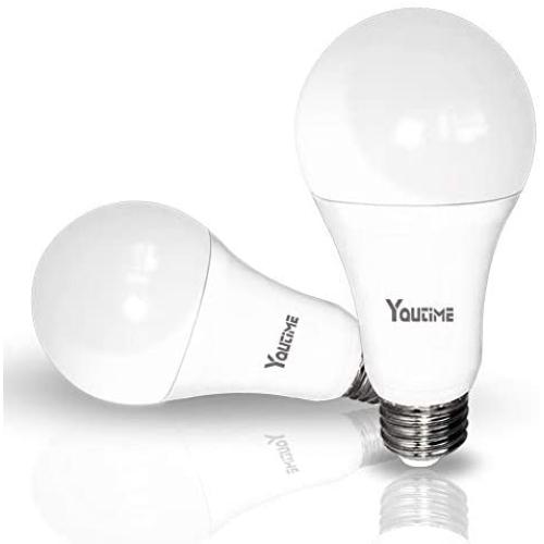 A21 3 Way Switching Led Light Bulbs Warm White 3000K 50/100/150W Equivalent Wattage 6/14/20W 500/1600/2100LM E26 Base Light Bulbs 2 Packs Youtime