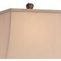 Edgar Traditional Table Lamp Bronze Square Urn Geneva Taupe Rectangular Shade for Living Room Family Bedroom Bedside - Regency Hill Edgar Traditional Table Lamp Bronze Square Urn Geneva Taupe Rectangular Shade for Living Room Family Bedroom Bedside - Regency Hill