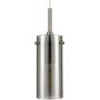 Effimero 5 Light Fixture Multi Pendant Lighting | Brushed Nickel Cluster Chandeliers for Dining Rooms, Polished Smoked Glass Shade LL-C45-SMK-1BN