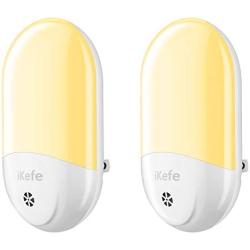 2PCS LED Wall Plug-in Night Light Lamp with Automatic Light Sensor, Soft Warm White / Electric Outlet Plug Nightlight for Bathroom, Toddler, Kids, Baby Room, Nursery, Bedroom, Hallway, Kitchen