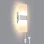 KOMINT Wall Sconce Plug in, Dimmable Wall Sconces 15W 3000K Warm White Wall Sconce Lighting with 6FT Plug in Cord and a Dimmable On/Off Switch on The Cord KOMINT Wall Sconce Plug in, Dimmable Wall Sconces 15W 3000K Warm White Wall Sconce Lighting with 6FT Plug in Cord and a Dimmable On/Off Switch on The Cord