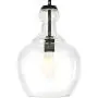 Henn&Hart PD0273 Industrial 1 Contemporary Blackened Bronze with Glass Shade for, Kitchen, Dining, Living Room, Foyer Pendant Light, Black
