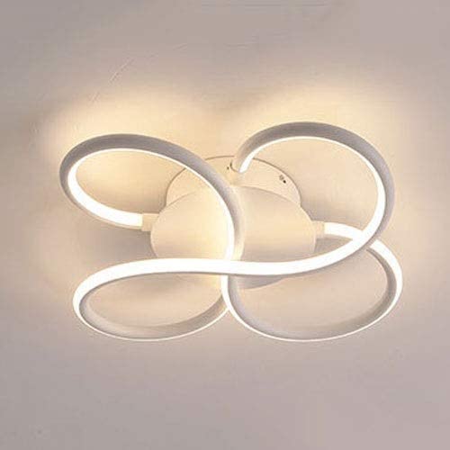 Ceiling Light Flower Aluminum LED Panel Flush Mount Ceiling Lamp High Light Transmission Ceiling Light Quick Installation Chandelier for Hallway Office Living Rooms Bedrooms (Size : White 16.5in)