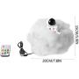 LED Colorful Clouds Astronaut Lamp with Rainbow Effect As Childrens Night Light Cloud Lamps Fixture Cotton for Child Girls Boys Room Bedroom Coffee Decoration