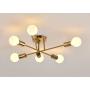 Hsyile Lighting KU300195 Modern-Industrial Style Indoor Chandelier,Flush Mount Ceiling Light Modern Pendant Light,Perfect for Kitchen Bathroom Dining Room Bedroom Hallway etc,6 Lights