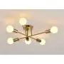 Hsyile Lighting KU300195 Modern-Industrial Style Indoor Chandelier,Flush Mount Ceiling Light Modern Pendant Light,Perfect for Kitchen Bathroom Dining Room Bedroom Hallway etc,6 Lights