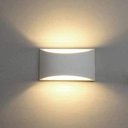 Modern LED Wall Sconce Lighting Fixture Lamps 7W Warm White 2700K Up and Down Indoor Plaster Wall Lamps for Living Room Bedroom Hallway Home Room Decor(with G9 Bulbs NOT Plug)