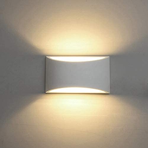 Modern LED Wall Sconce Lighting Fixture Lamps 7W Warm White 2700K Up and Down Indoor Plaster Wall Lamps for Living Room Bedroom Hallway Home Room Decor(with G9 Bulbs NOT Plug)