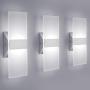 LED Wall Sconce Modern Wall Light Lamps 12W Cool White 6000K Up and Down Indoor Acrylic Lighting Fixture for Living Room Bedroom Hallway Conservatory Home Room Decor Not Dimmable No Plug(3 Pack) LED Wall Sconce Modern Wall Light Lamps 12W Cool White 6000K Up and Down Indoor Acrylic Lighting Fixture for Living Room Bedroom Hallway Conservatory Home Room Decor Not Dimmable No Plug(3 Pack)