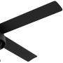 HUNTER 50336 Spring Mill Indoor / Outdoor Ceiling Fan with LED Lights and Pull Chain Control, 52'', Matte Black