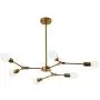 Garwarm Sputnik Chandelier Modern 6 Lights Brushed Brass Pendant Lighting Gold Mid Century Ceiling Light Fixture for Dining Room Living Room Kitchen Garwarm Sputnik Chandelier Modern 6 Lights Brushed Brass Pendant Lighting Gold Mid Century Ceiling Light Fixture for Dining Room Living Room Kitchen
