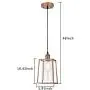 COTULIN Modern Glass Pendant Light,Pendant Lighting with Metal Cage Shade for Kitchen Island Dining Room,Pendant Light Fixture for Hallway Bar,Gold
