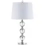 JONATHAN Y JYL2042A Cole 27'' Crystal LED Table Lamp Traditional,FrenchCountry,Transitional for Bedroom, Living Room, Office, College Dorm, Coffee Table, Bookcase, Clear/Chrome