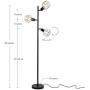 Brightech Robin - Industrial Tree Floor Lamp with 3 Cage Heads & Vintage Edison Bulbs - Rustic, Farmhouse Pole Light for Living Rooms - Free Standing LED Lighting for Bedroom - Black Brightech Robin - Industrial Tree Floor Lamp with 3 Cage Heads & Vintage Edison Bulbs - Rustic, Farmhouse Pole Light for Living Rooms - Free Standing LED Lighting for Bedroom - Black