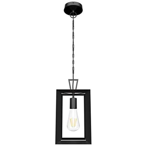 Aipsun Industrial Pendant Light Black Ceiling Hanging Light Fixture for Indoor Kitchen Island Dining Living Room Farmhouse