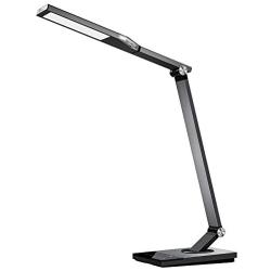 TaoTronics TT-DL16 Stylish Metal LED Desk Lamp, Office Light with 5V/2A USB Port, 5 Color Modes, 6 Brightness Levels, Touch Control, Timer, Night Light, Philips EnabLED Licensing Program