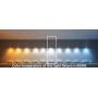 Leniure Black Modern Square Cube LED Light Pendant Lamp Chandelier Lighting Fixture 34'' Wide 16'' Deep 20'' High, Daylight Cool White 6000K