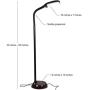 Brightech Litespan LED Bright Reading and Craft Floor Lamp - Modern Standing Pole Light & Gooseneck - Dimmable, Adjustable Task Lighting Great in Sewing Rooms, Bedrooms - Havana Brown