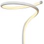 MOTINI LED Floor Lamp Modern Standing Light Built in Foot Switch with 3 Brightness Settings Metal Bright Reading Lamp for Bedroom Office Living Room - Contemporary 58 Inch Tall Lamp in White Finish