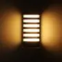 LemonBest Wall Sconce Modern Porch Light Garden Wall Lamp, Indoor Outdoor Use 15 Watts LED Wall Light Fixture for Corridor Garage Cafe Villas Hotel Lighting (Grey/Warm White)