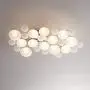 Modern Lilypad Ceiling Light Semi Flush Mount Fixture Chrome 30'' Wide Kitchen Bedroom - Possini Euro Design