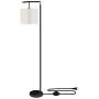 Eterbiz LED Floor Lamp Light-Tall Standing Modern Pole Light Industrial Light with Hanging Shade & Heavy Strong Iron Base Classic Industrial Light Without Bulb for Living Room and Bedroom