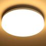 LE Flush Mount Ceiling Light Fixture Waterproof LED Ceiling Light for Bathroom Porch, 3000K Warm White 15W (100W Equivalent) 1250lm Ceiling Lamp for Kitchen, Bedroom, Closet, Hallway, Non Dimmable