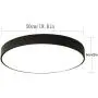 Ganeed LED Flush Mount Ceiling Light, 19.6Inch Modern Ceiling Light Fixture,39W LED Light Fixture,Black Ceiling Lamp for Dining Room Hallway Living Room Bedroom Office Ganeed LED Flush Mount Ceiling Light, 19.6Inch Modern Ceiling Light Fixture,39W LED Light Fixture,Black Ceiling Lamp for Dining Room Hallway Living Room Bedroom Office