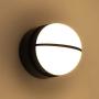 LUTEC Eklips LED Round Outdoor Porch Light 3000K 960LM Wall Light Outdoor and Indoor Bedroom LED Wall Lantern Sconce